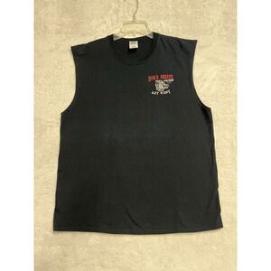 Hog's Breath Saloon Key West Factory Sleeveless T Shirt XL Black